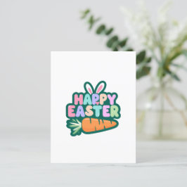 Niedlich Osterhase für positive Stimmung Postkarte