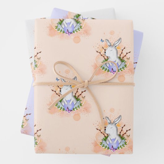 Niedlich Osterhase Geschenkpapier Set (Beispiel)