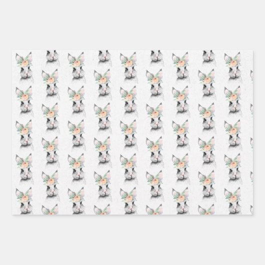 Niedlich Osterhase Geschenkpapier Set (Vorderseite)