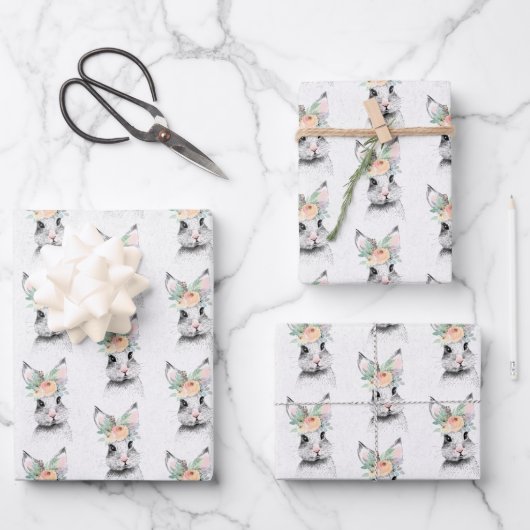 Niedlich Osterhase Geschenkpapier Set (Vorderseite)