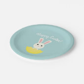 Niedlich Osterhase I Pappteller (Schrägansicht)