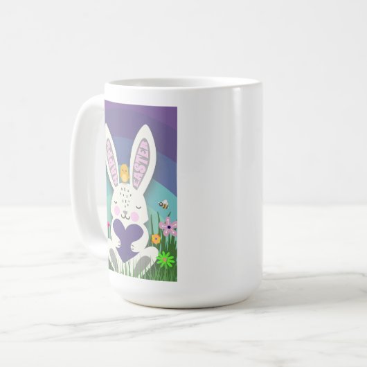 Niedlich Osterhase Kaffeetasse (Vorderseite Links)