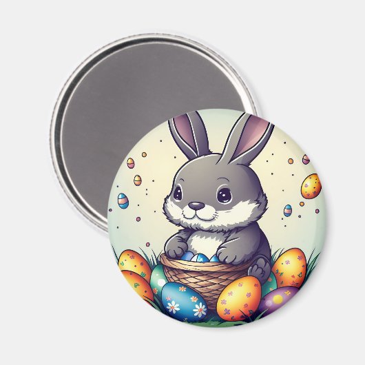 Niedlich Osterhase Magnet (Vorderseite/Rückseite)
