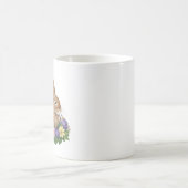 Niedlich Osterhase mit Blume Kaffeetasse (Mittel)