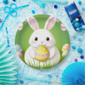 Niedlich Osterhase mit dekorativen Eiern Pappteller (Party)