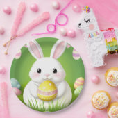 Niedlich Osterhase mit dekorativen Eiern Pappteller (Party)