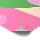 Niedlich Osterhase mit dekorativen Eiern Poster (Ecke)