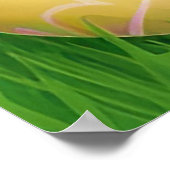 Niedlich Osterhase mit dekorativen Eiern Poster (Ecke)