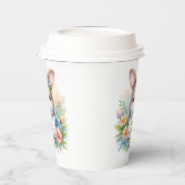 Niedlich Osterhase Osterfest Pappbecher (Links)