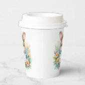 Niedlich Osterhase Osterfest Pappbecher (Rechts)