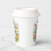 Niedlich Osterhase Osterfest Pappbecher (Rechts)