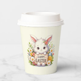 Niedlich Osterhase Osterfest Pappbecher