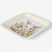 Niedlich Osterhase Osterfest Pappteller (Gewinkelt)