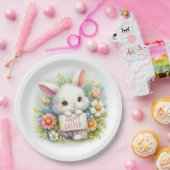 Niedlich Osterhase Osterfest Pappteller (Party)