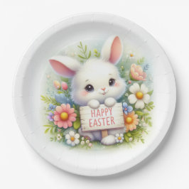 Niedlich Osterhase Osterfest Pappteller