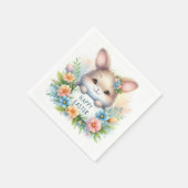 Niedlich Osterhase Osterfest Serviette (Ecke)