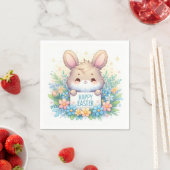 Niedlich Osterhase Osterfest Serviette (Beispiel)