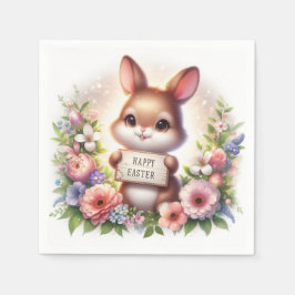 Niedlich Osterhase Osterfest Serviette
