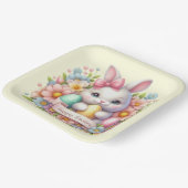 Niedlich Osterhase Pappteller (Gewinkelt)