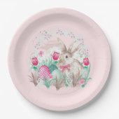 Niedlich Osterhase Pappteller (Vorderseite)