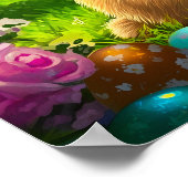 Niedlich Osterhase Poster (Ecke)