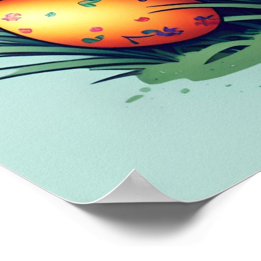 Niedlich Osterhase Poster (Ecke)