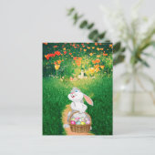 Niedlich Osterhase Postkarte (Stehend Vorderseite)