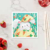 Niedlich Osterhase | Serviette (Beispiel)