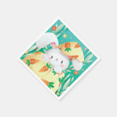 Niedlich Osterhase | Serviette (Ecke)