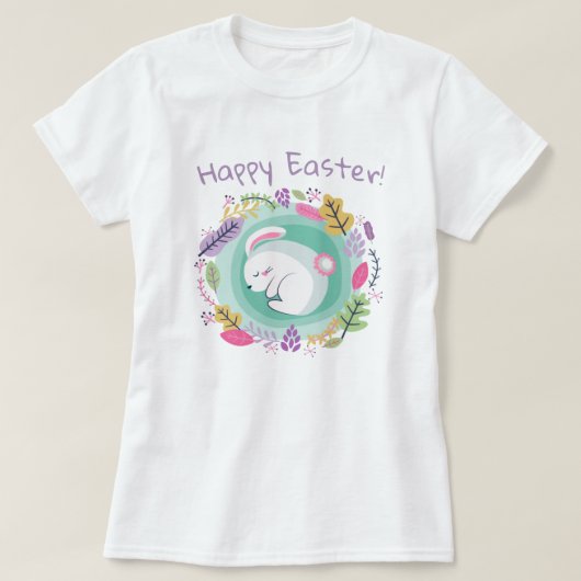 Niedlich Osterhase T-Shirt (Design vorne)