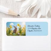 Niedlich Osterhase und Affodien (Insitu)