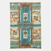 Niedlich Osterhase und Bundt Cake Shop Geschirrtuch (Vertikal)