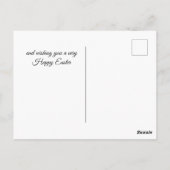 Niedlich Osterhase und Daffodin Postkarte (Rückseite)