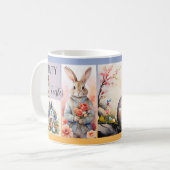 Niedlich Osterhase Wasserfarbe oder Foto Kaffeetasse (Vorderseite Links)