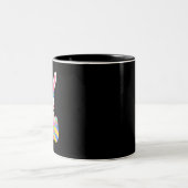 Niedlich Osterhase Zweifarbige Tasse (Mittel)