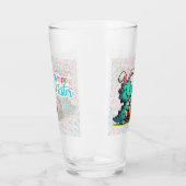 Niedlich, Osterhasen-Dinosaurier Glas (Links)