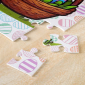 Niedlich, Osterhasen-Dinosaurier Puzzle (Seite)