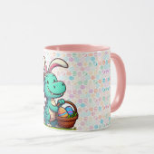 Niedlich, Osterhasen-Dinosaurier Tasse (VorderseiteRechts)