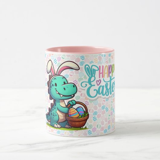 Niedlich, Osterhasen-Dinosaurier Tasse (Zentrum)