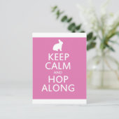 Niedlich Osterhasen entlang Feiertagspostkarte (Stehend Vorderseite)