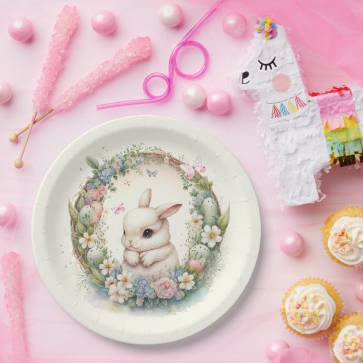 niedlich Osterhasen-Feier Pappteller (Party)