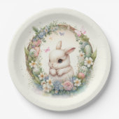 niedlich Osterhasen-Feier Pappteller (Vorderseite)