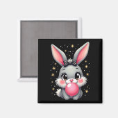 Niedlich Osterhasen-Kaninchen-Bubum Magnet (Vorderseite/Rückseite)