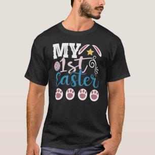 Niedlich Osterhasen Mädchen zu meiner ersten Oster T-Shirt