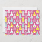 Niedlich Osterhasen Mitteilungskarte (Rückseite)