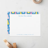 Niedlich Osterhasen Mitteilungskarte (Vorderseite/Rückseite Beispiel)