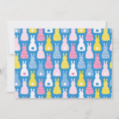 Niedlich Osterhasen Mitteilungskarte (Rückseite)