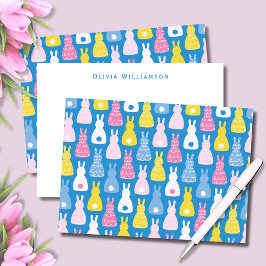 Niedlich Osterhasen Mitteilungskarte