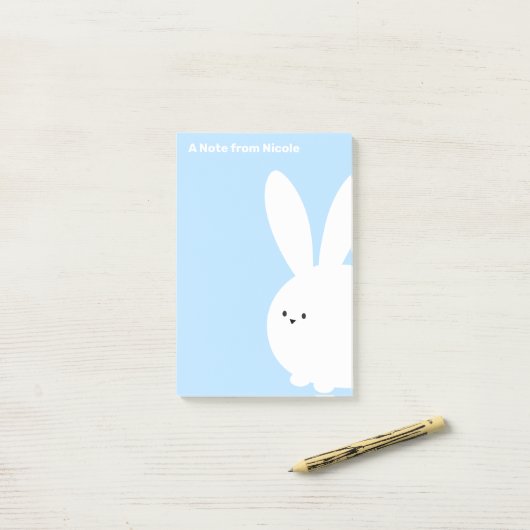 Niedlich Osterhasen Post-it Klebezettel (Auf Schreibtisch)