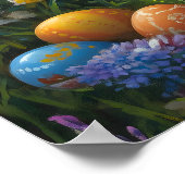 Niedlich Osterhasen-Poster Poster (Ecke)